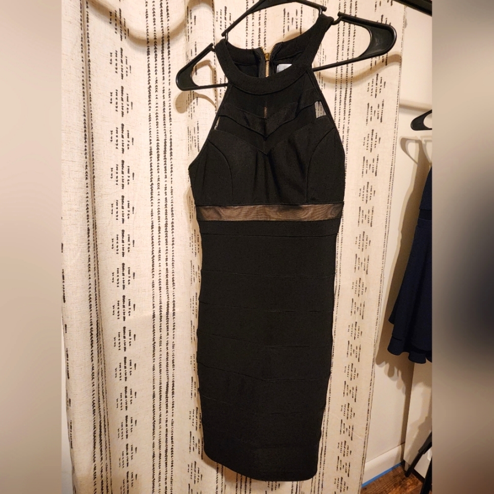 Black Bodycon Midi Dress
